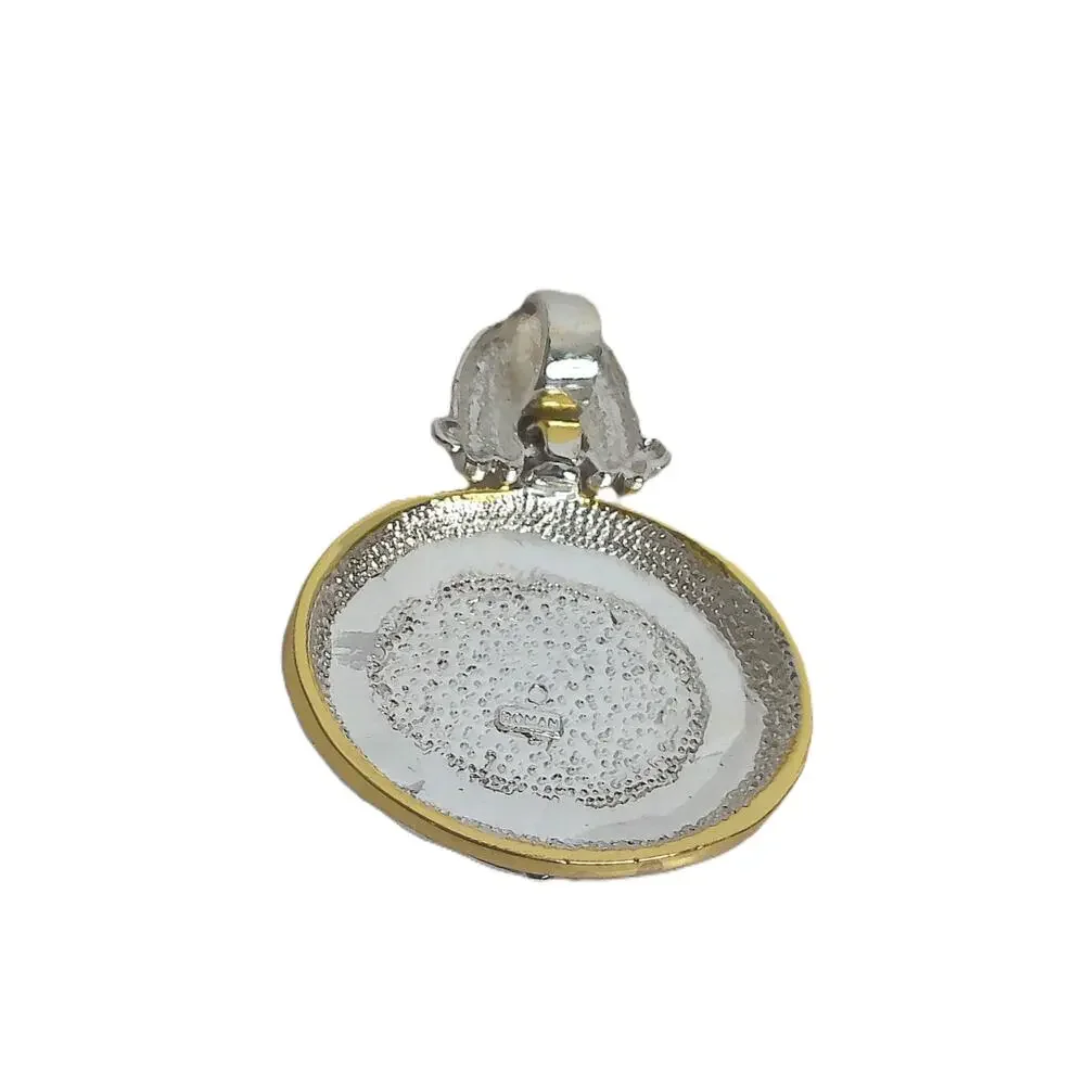 Vintage Roman Cats Eye Pendant